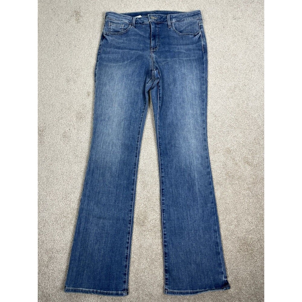 NYDJ Barbara Bootcut Jeans Womens‎ Sz 12 32x 31 Gaspar Blue Lift Tuck Denim